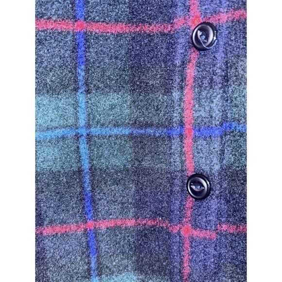 Vintage Lauren Ralph Lauren Ladies Blackwatch Fleece Jacket Small W/DEFECT - Picture 5 of 6